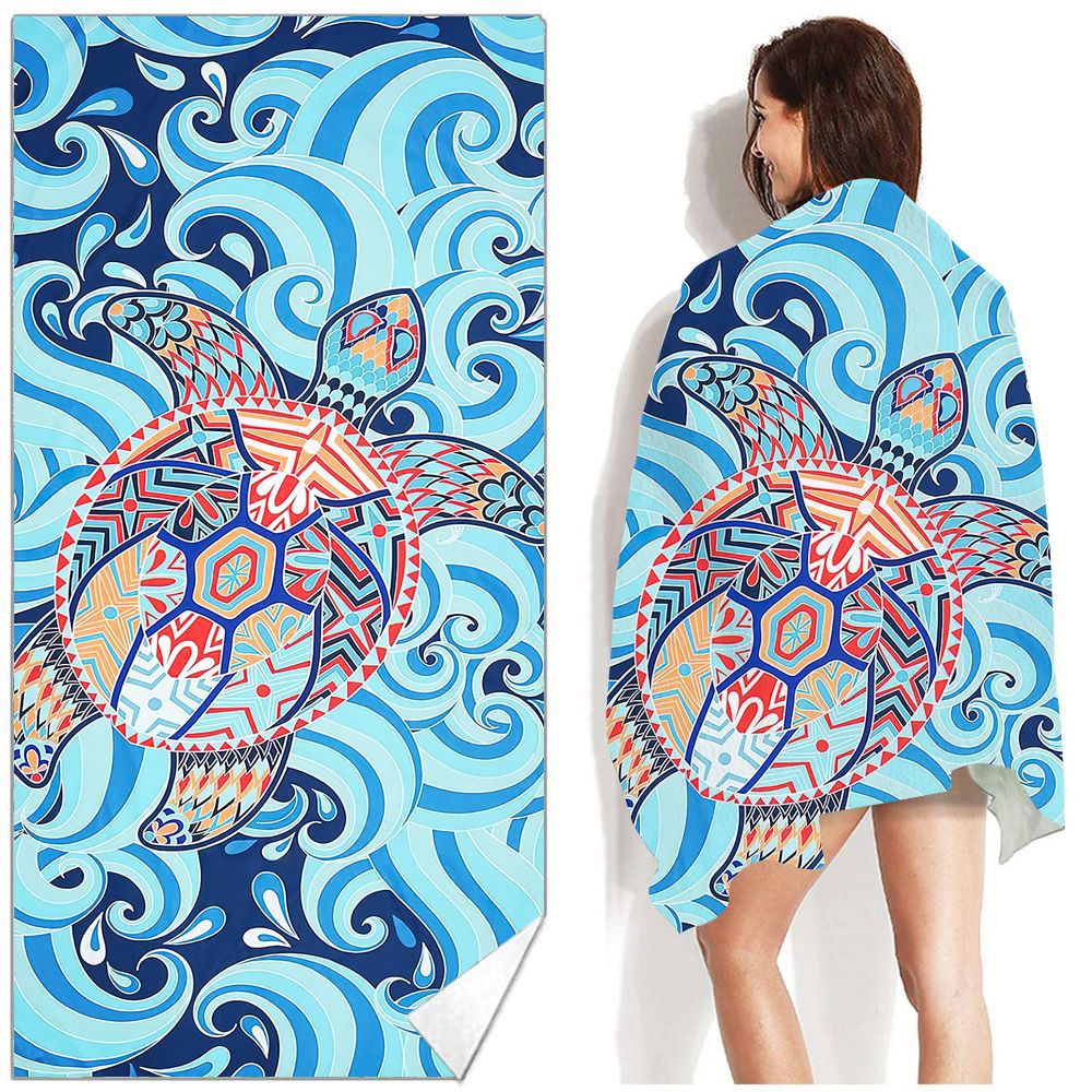 Bohemian Beach Towel Printed Swimming Sweat Towel Île papillon