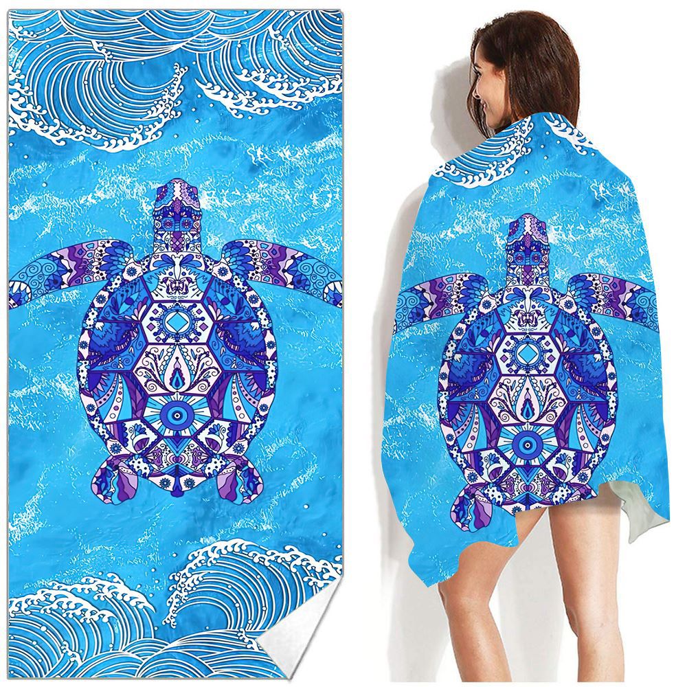 Bohemian Beach Towel Printed Swimming Sweat Towel Île papillon