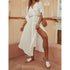 Women Crochet Beach Knitted Beach Cover Up Dress Tunic Long Île papillon