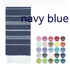 Turkish Beach Towel Tassel Île papillon