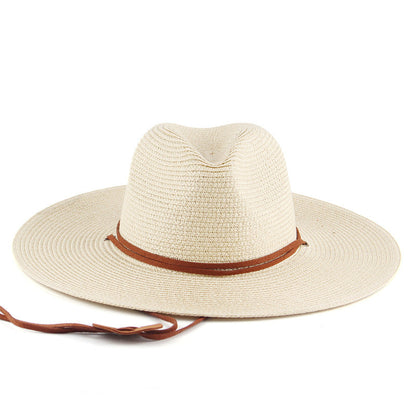 Summer Wide Brim Outdoor Travel Sunshade Hat Île papillon