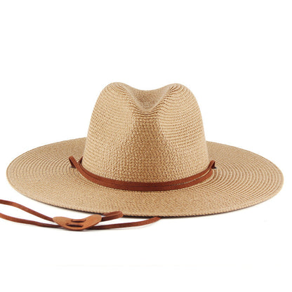 Summer Wide Brim Outdoor Travel Sunshade Hat Île papillon