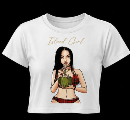 Crop Top Tee Île papillon