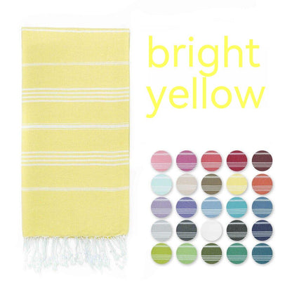 Turkish Beach Towel Tassel Île papillon