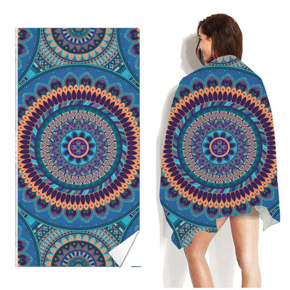 Beach Towel Printed Swimming Sweat Towel Île papillon