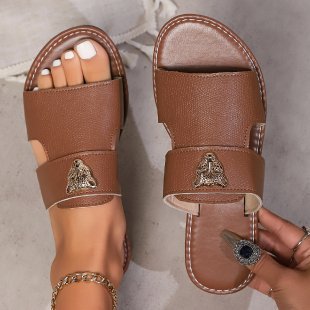 Summer Flat Slippers Outdoor Sandal Shoes For Women And Girls Île papillon