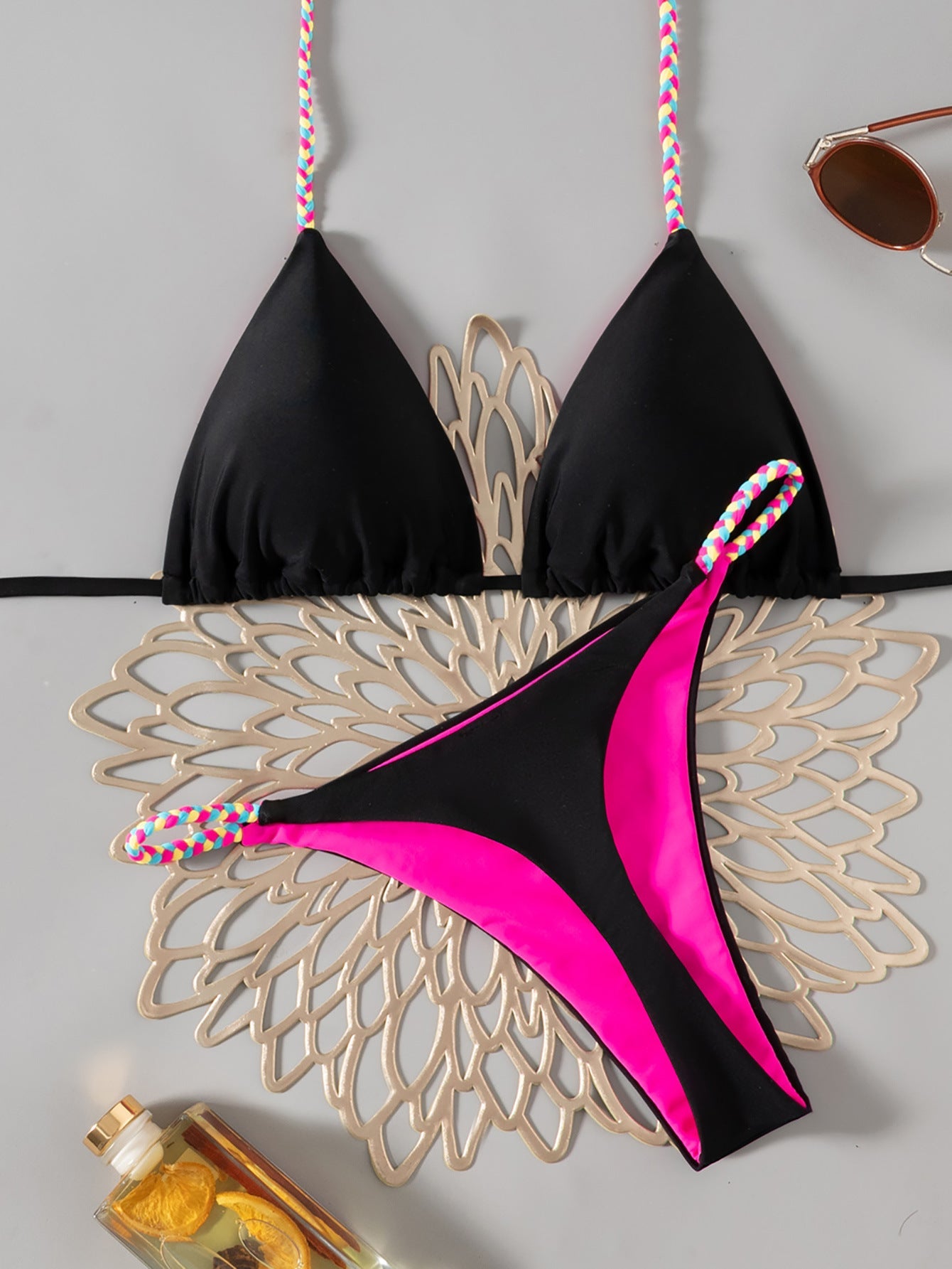 Lace-up Swimwear Deluxe Bikini Set Île papillon