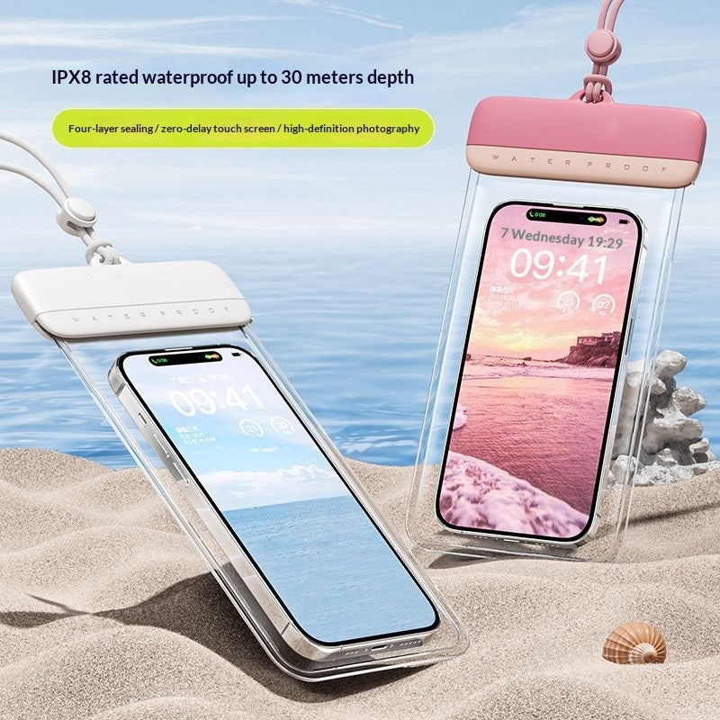 Touchscreen-Enabled Waterproof Phone Pouch For Swimming And Photography Île papillon