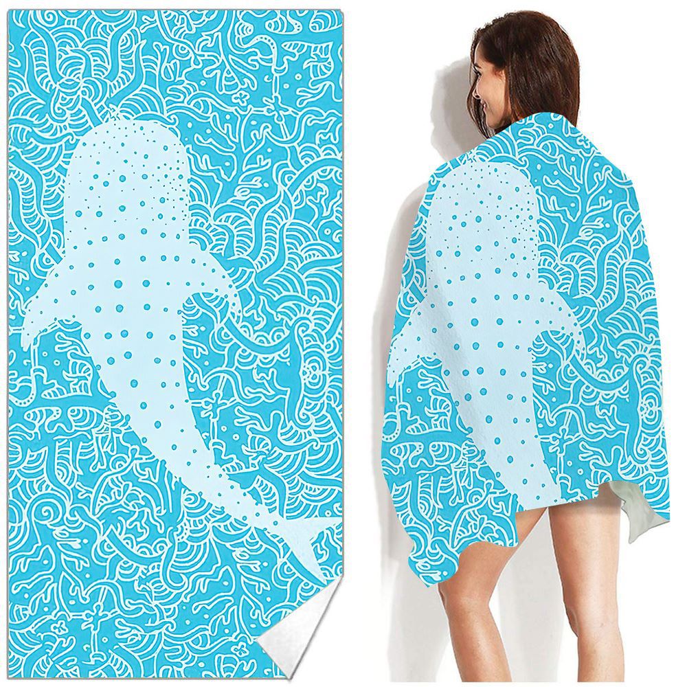 Bohemian Beach Towel Printed Swimming Sweat Towel Île papillon