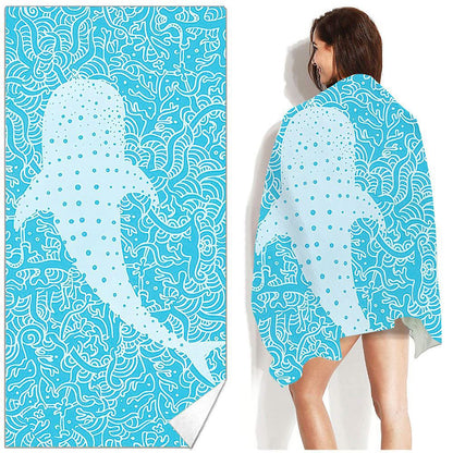 Bohemian Beach Towel Printed Swimming Sweat Towel Île papillon