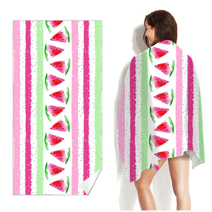 Beach Towel Printed Swimming Sweat Towel Île papillon